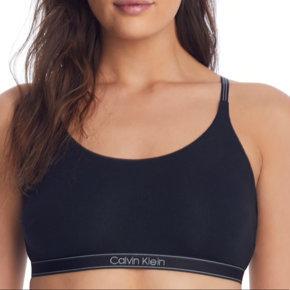 CALVIN KLEIN NWT MODAL PURE RIBBED BRALETTE